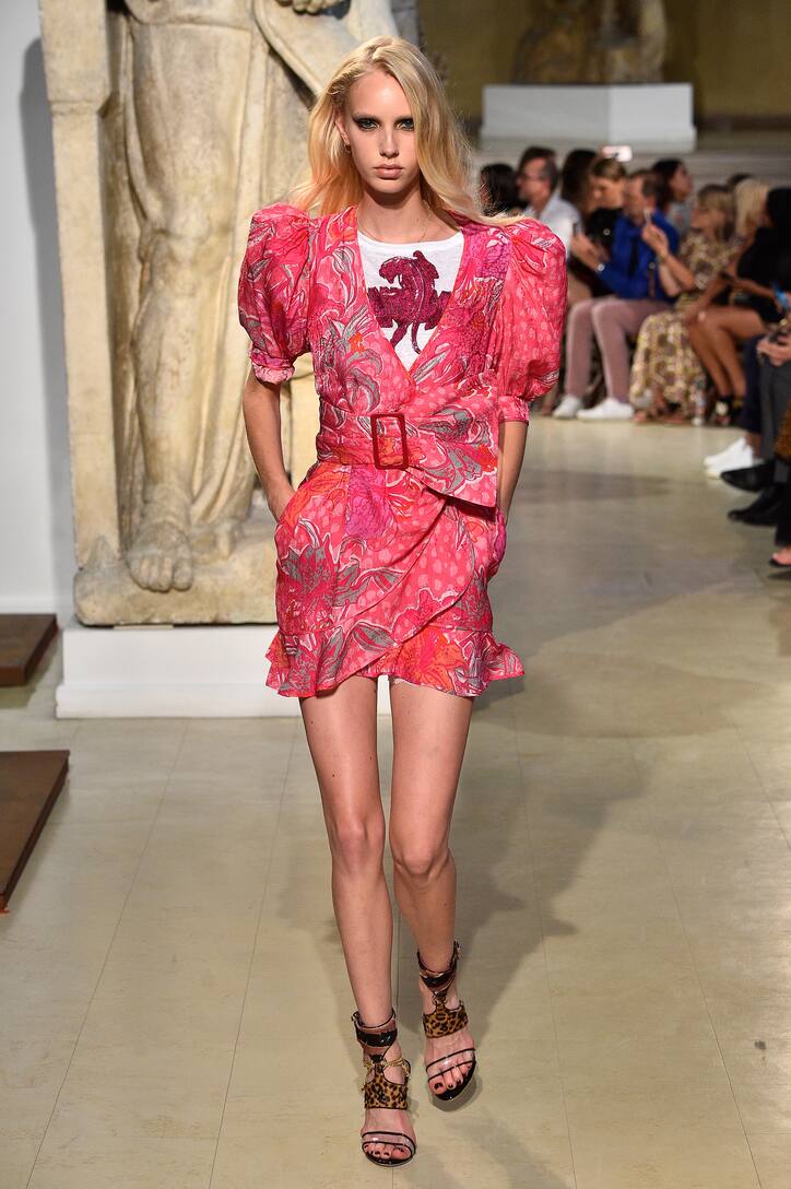 Dundas Satin In Stampa A Miniabito Jacquard YygvIb7f6
