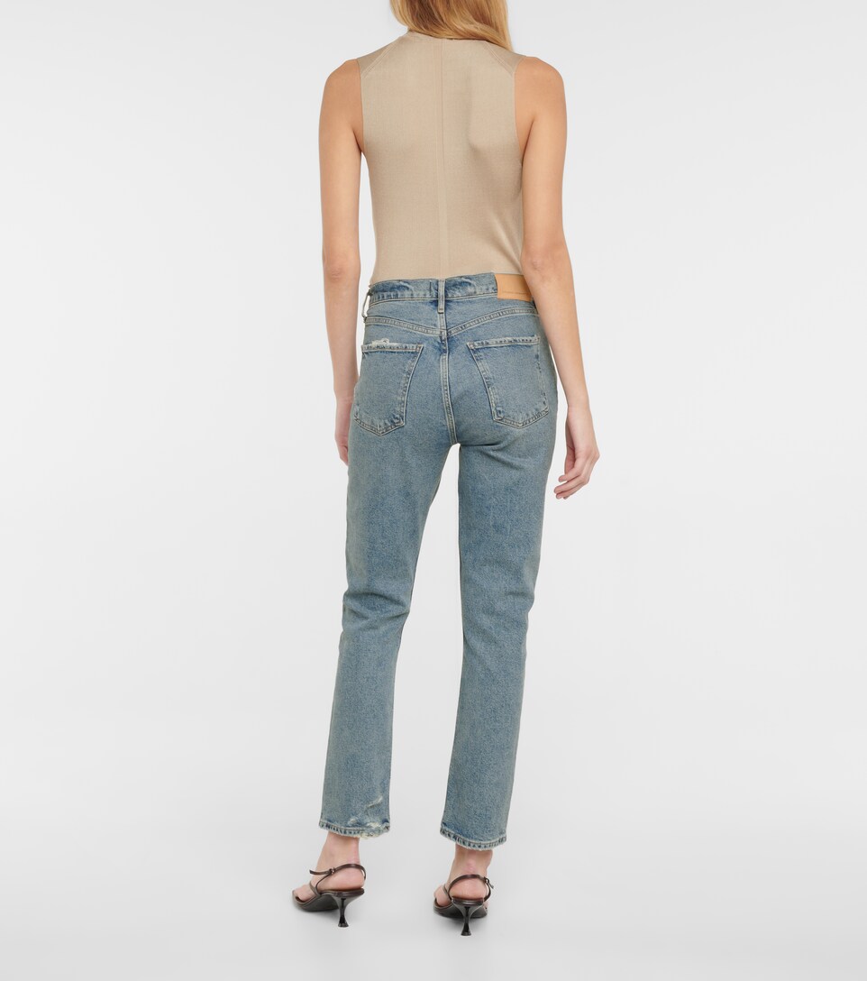 Charlotte high-rise straight jeans 