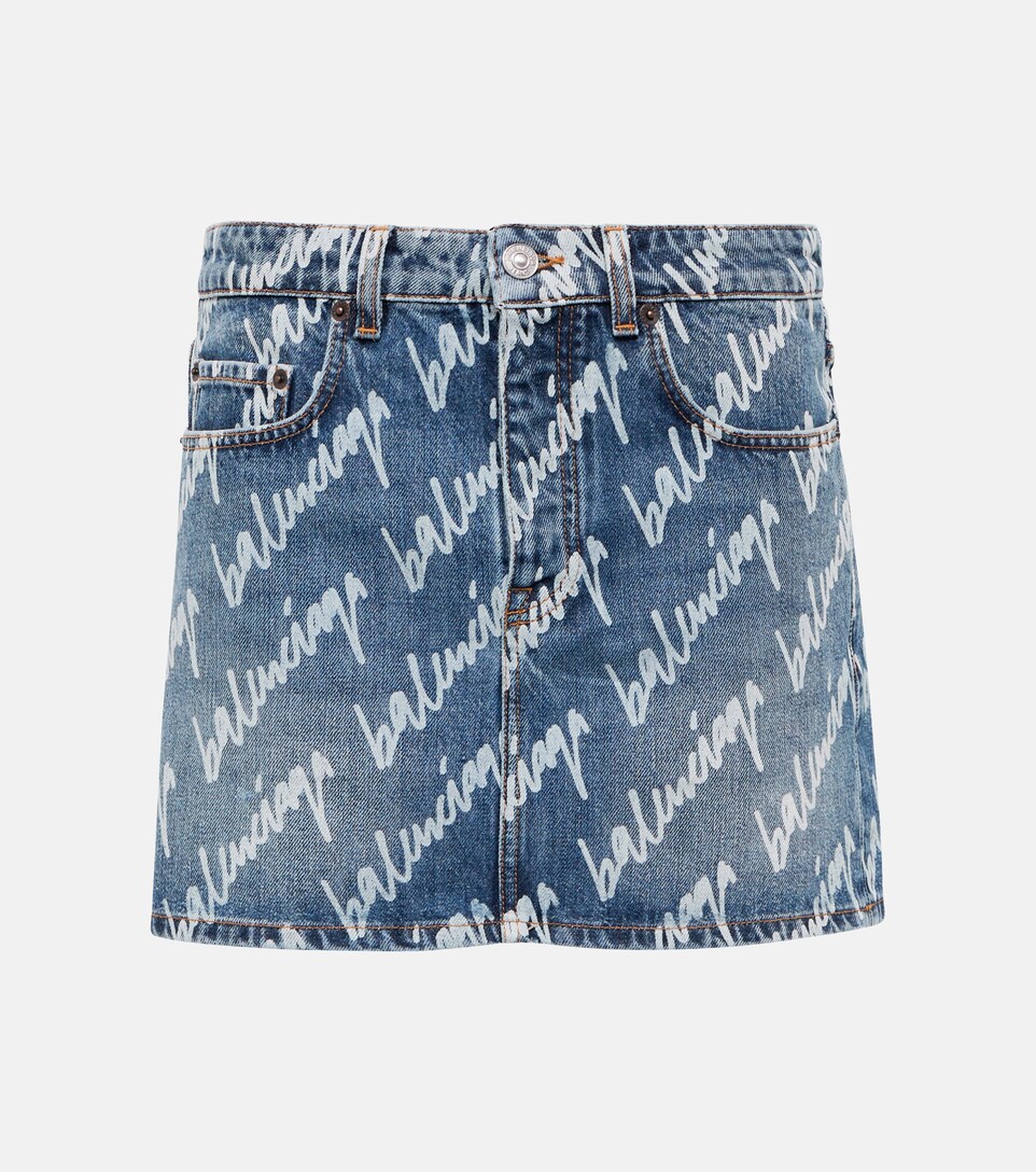 Logo denim miniskirt | Mytheresa