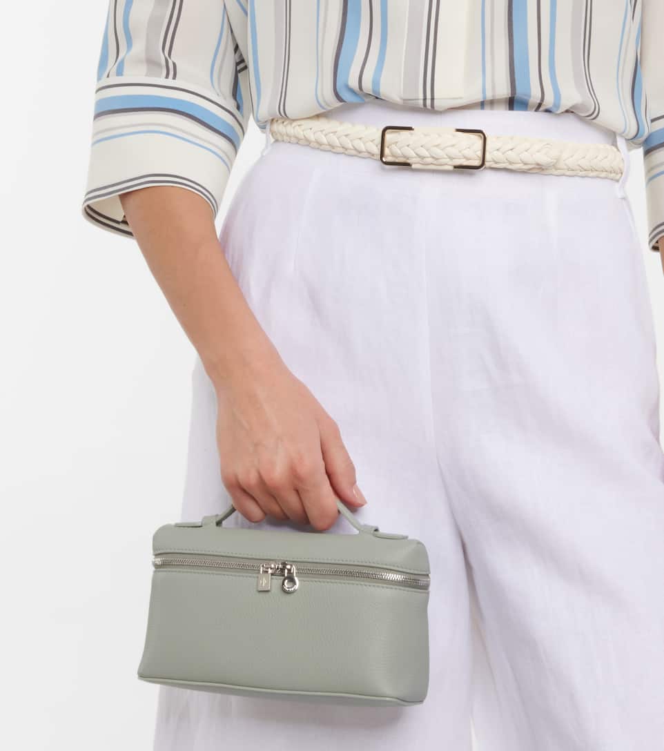 Loro Piana Extra Pocket L19 leather pouch Mytheresa