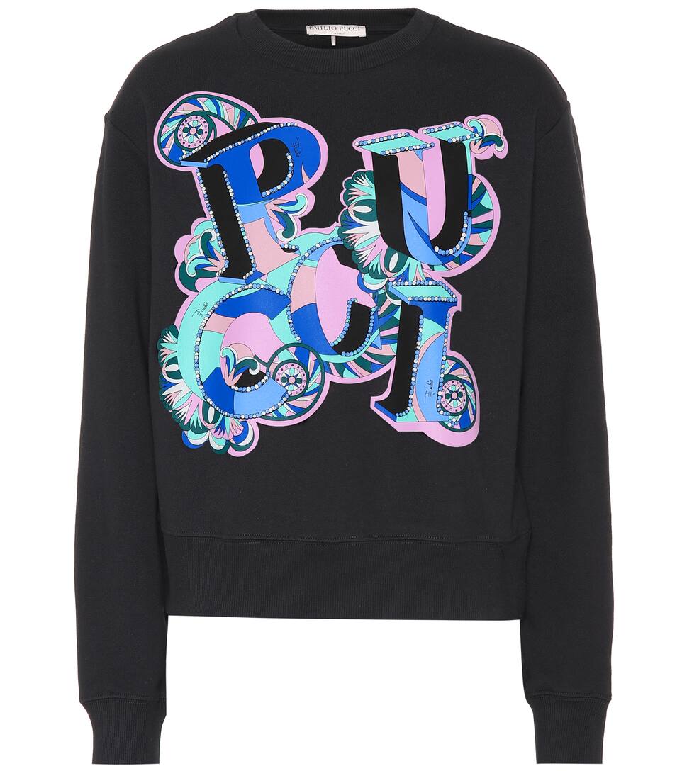 Emilio Stampa Felpa In Cotone Pucci A BRRqCxI