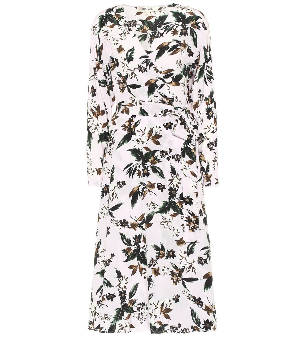 Von Elle Soie Robe Portefeuille Furstenberg Diane En Imprimée 8nkwOPNZ0X