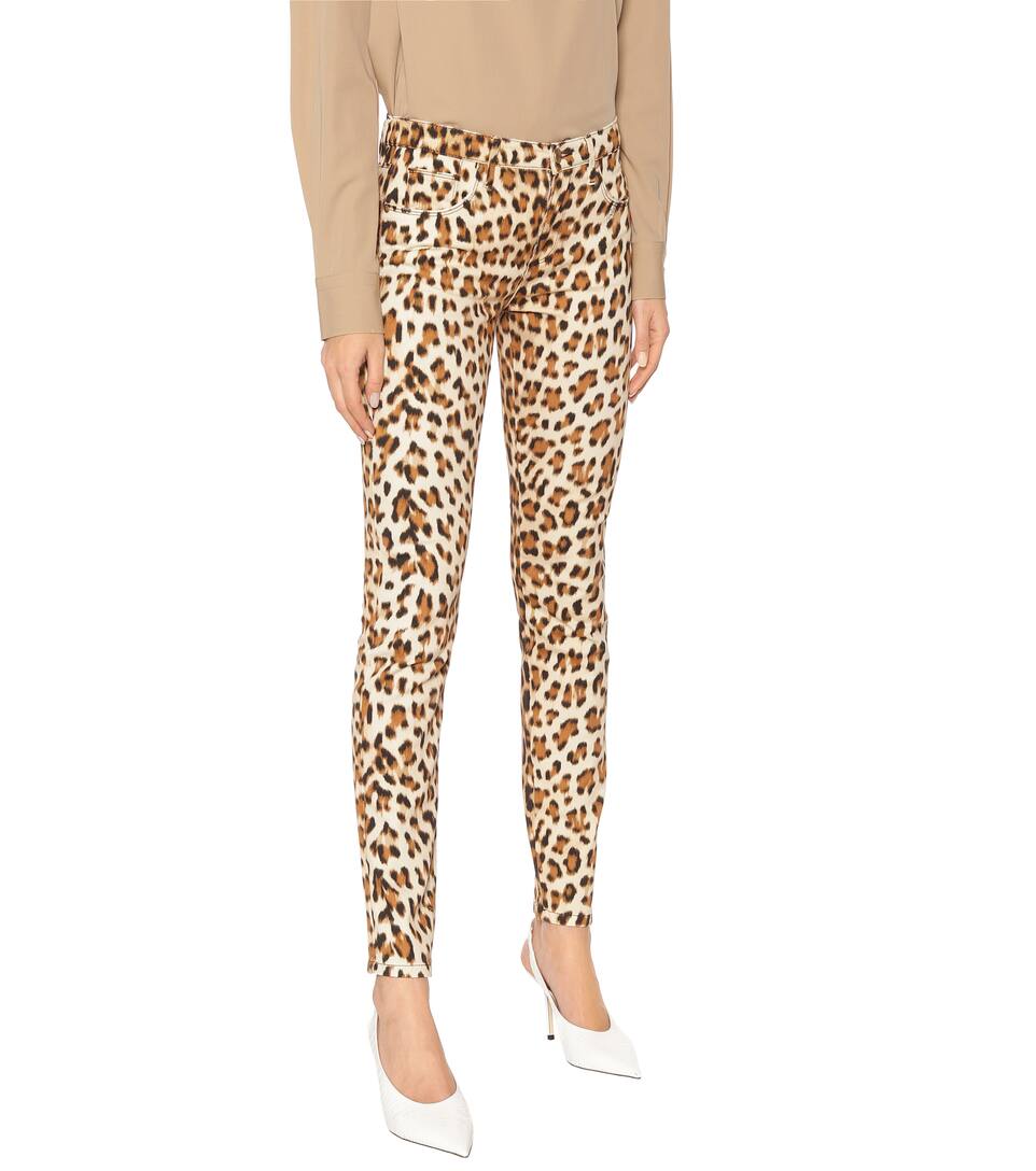 Leopard print skinny jeans clearance