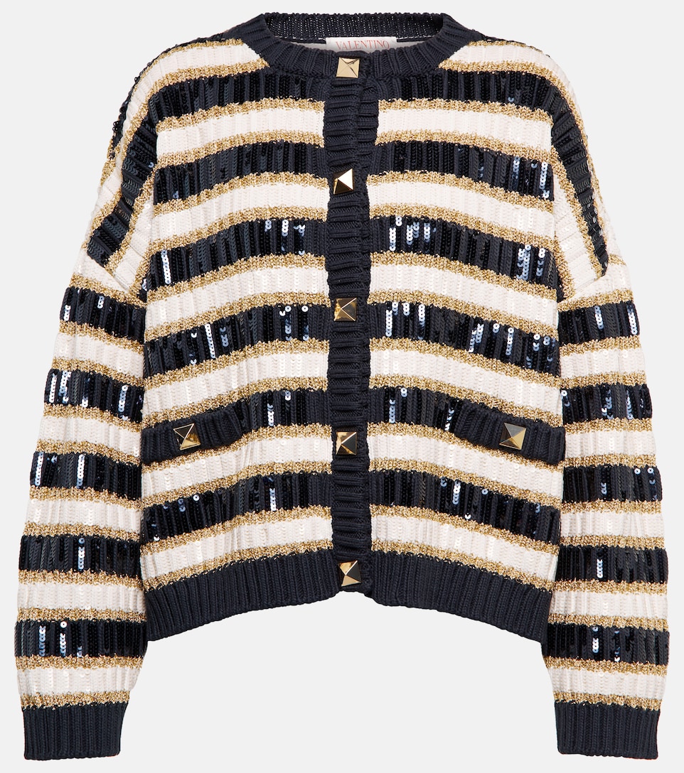 Roman Stud embellished cardigan 