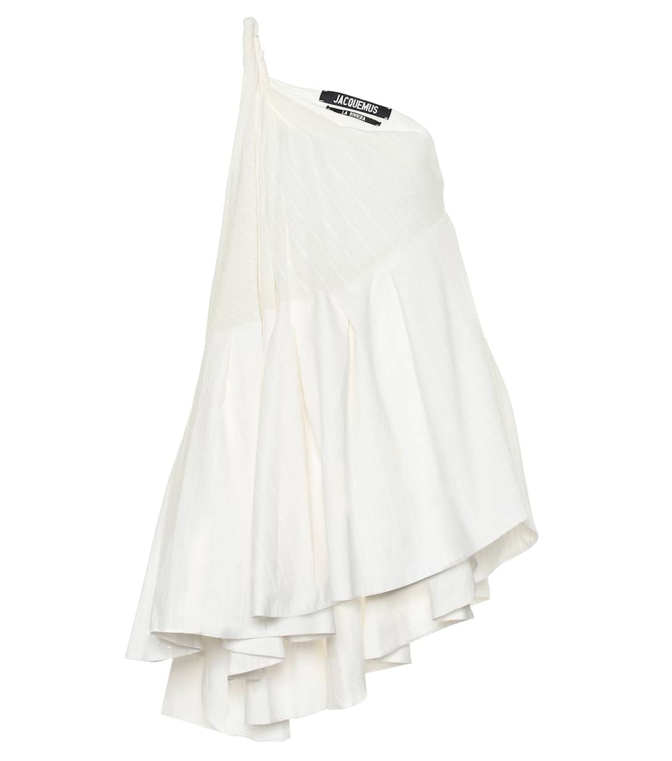 Et Mélangés Affi Robe Lin Asymétrique Coton Jacquemus En pUzqMVS