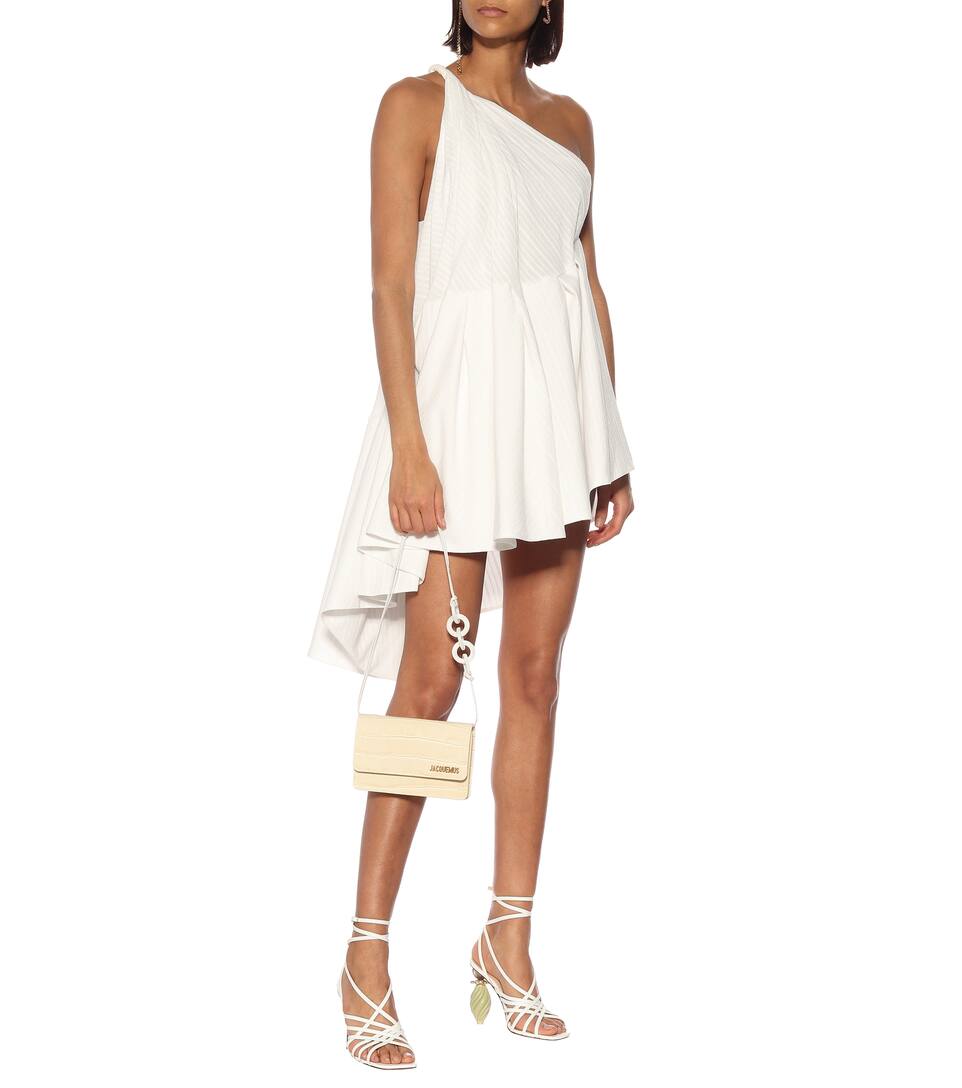Et Mélangés Affi Robe Lin Asymétrique Coton Jacquemus En pUzqMVS