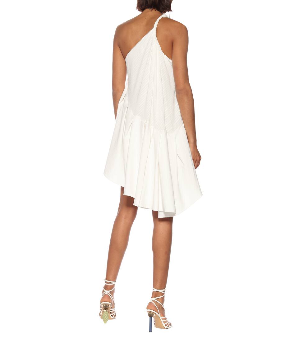Et Mélangés Affi Robe Lin Asymétrique Coton Jacquemus En pUzqMVS