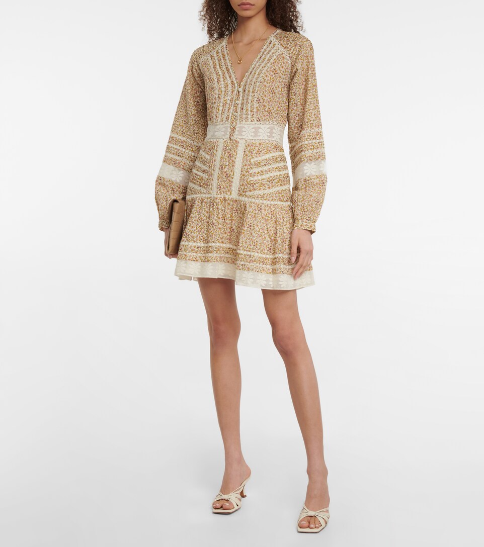 Veronica Beard - Addilyn floral cotton minidress | Mytheresa