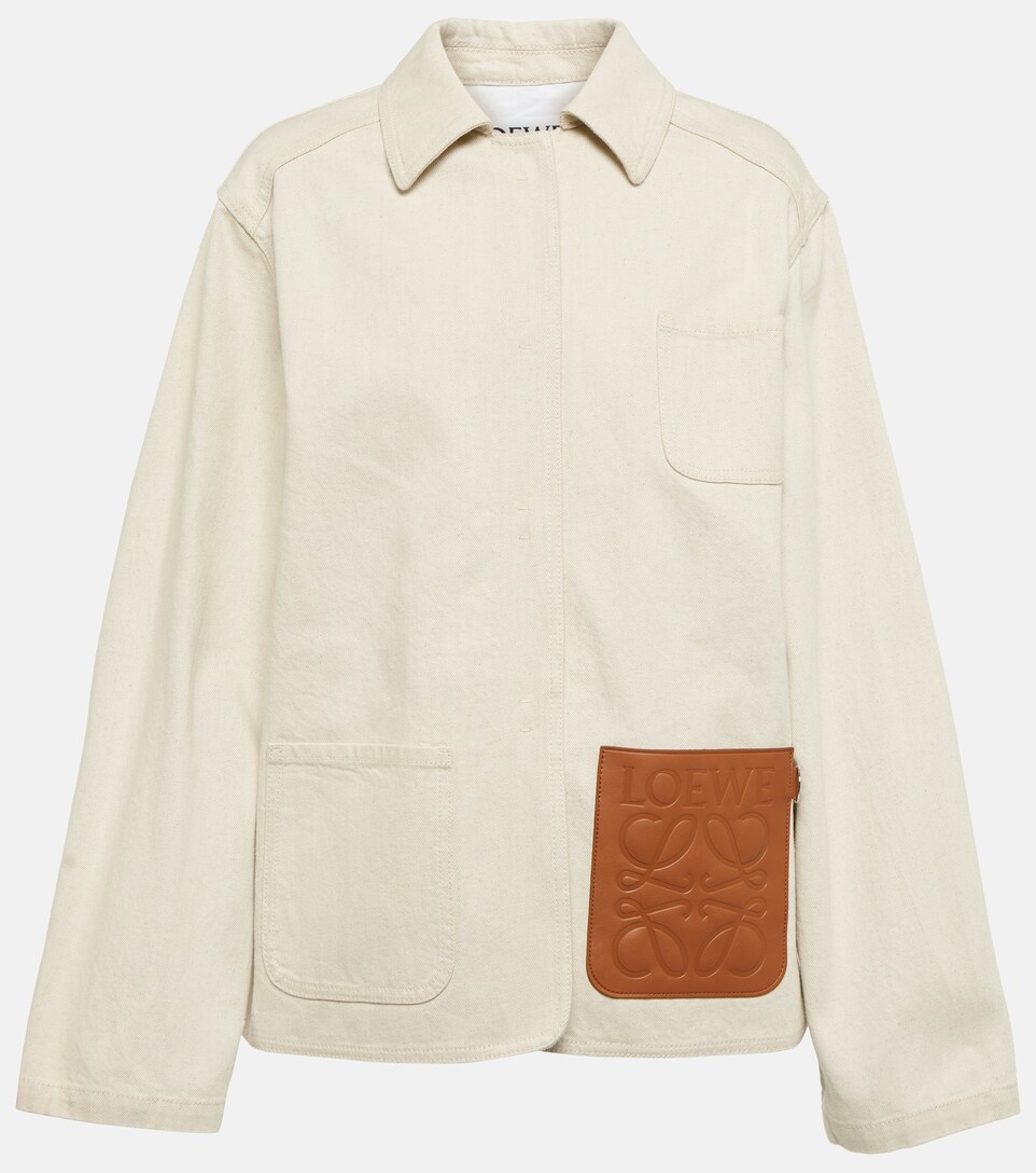 Loewe - Anagram-patch denim jacket 