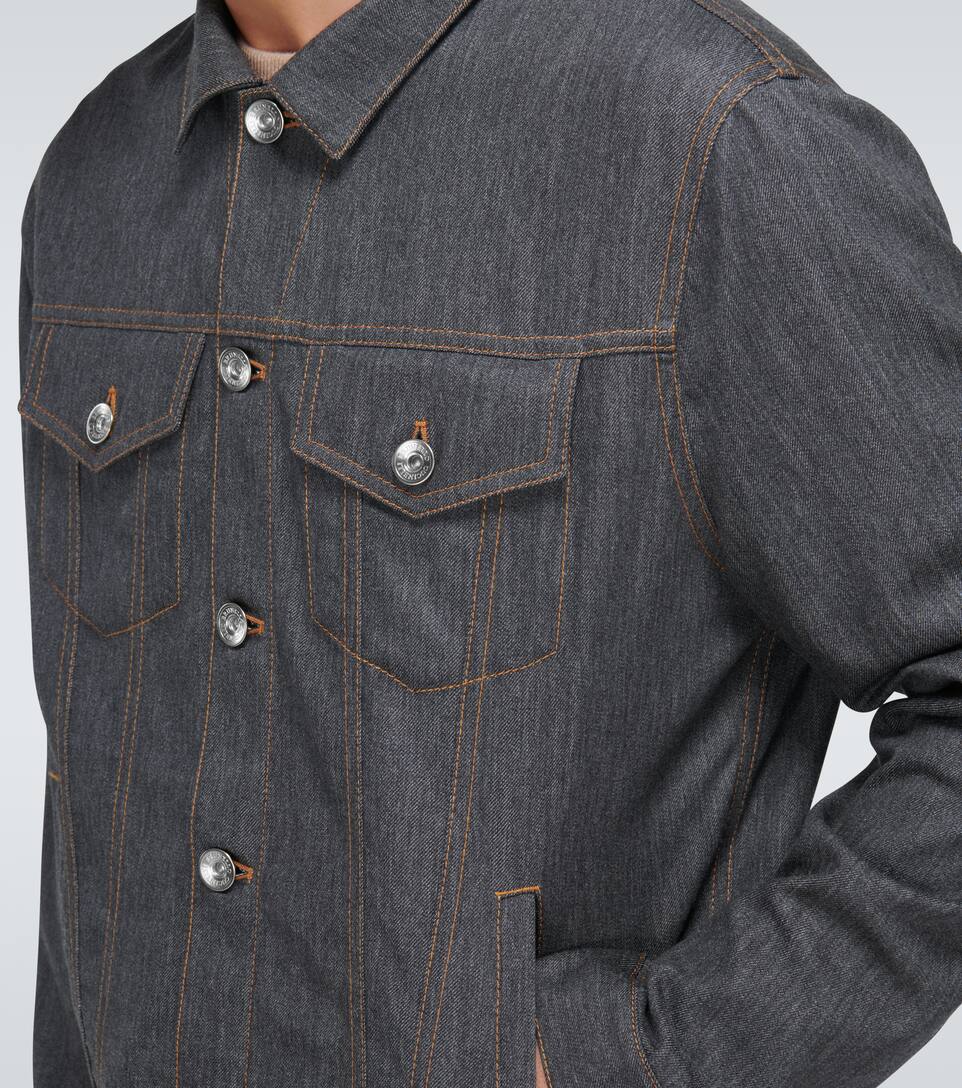 denim jacket with wool