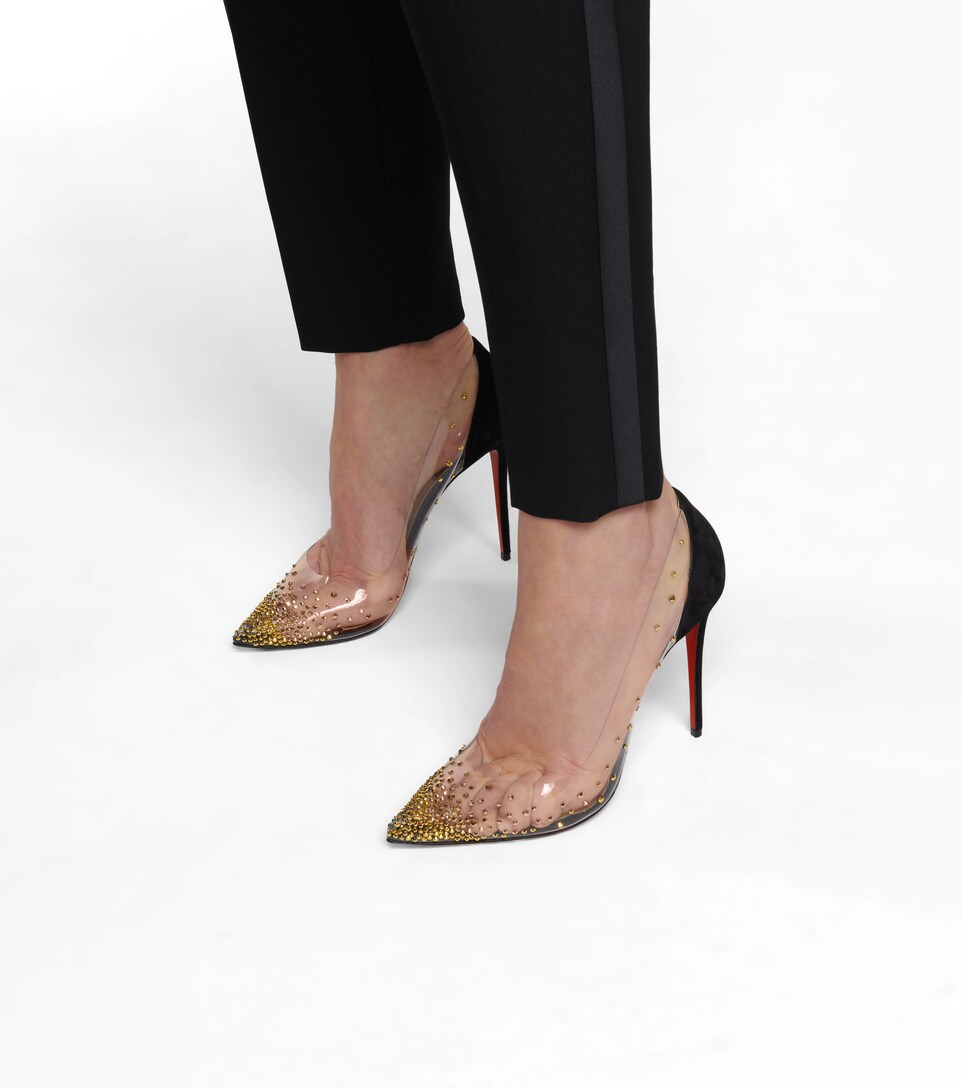 bedazzled red bottoms