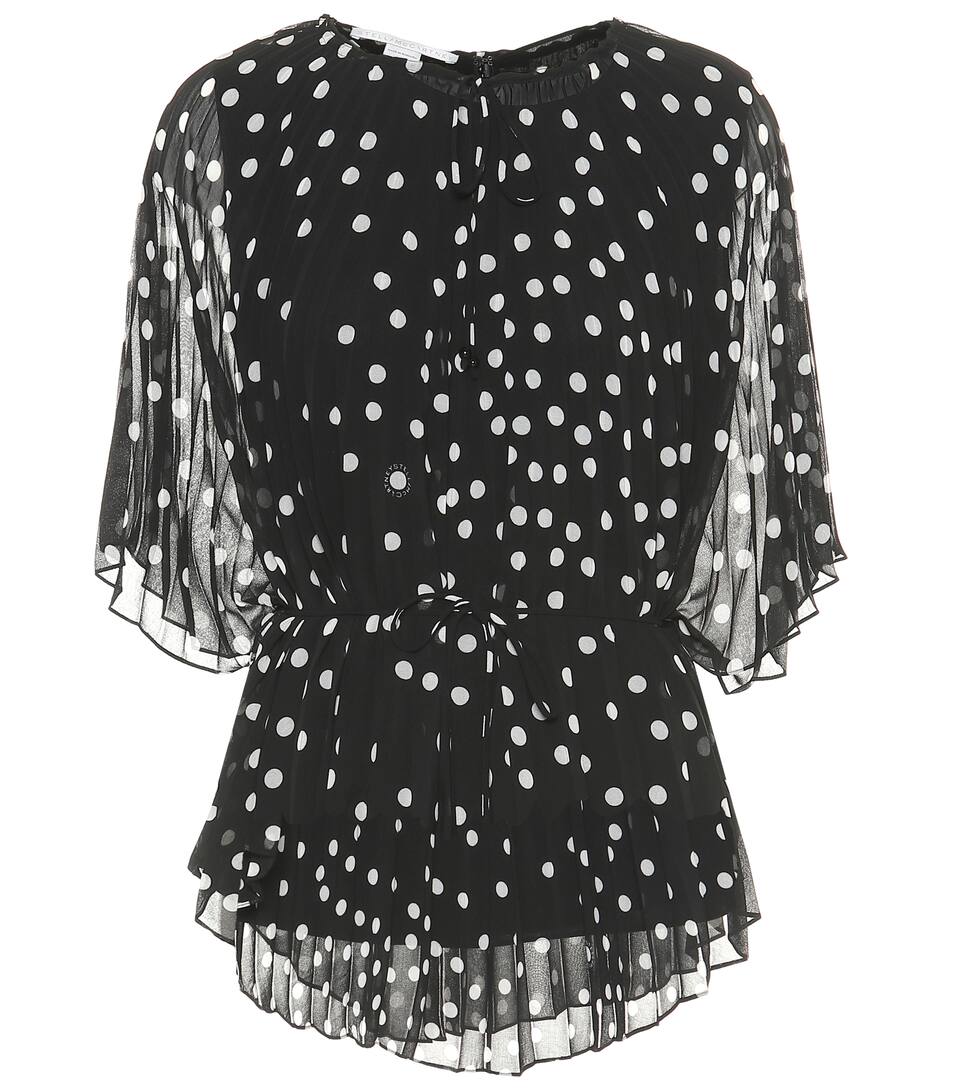 Pois Mccartney En À Blouse Crêpe Stella PkwOn0