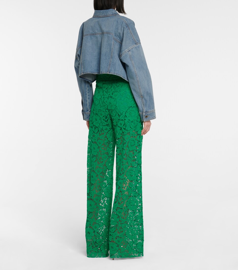 Valentino VGOLD cropped denim jacket 