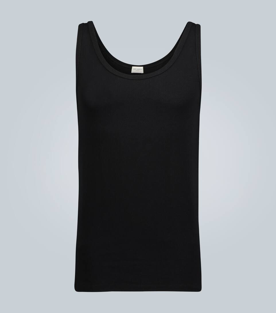 SAINT LAURENT DISTRESSED TANK TOP,P00441652