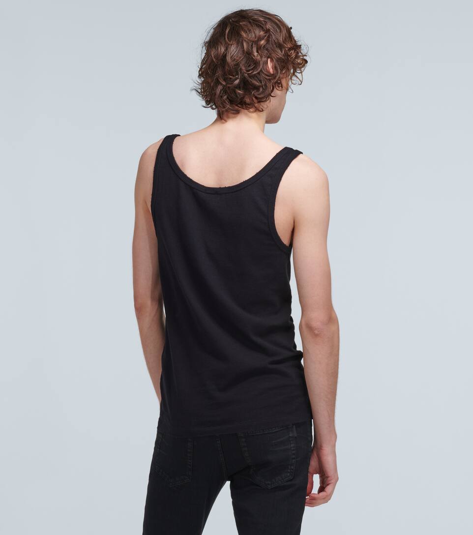 SAINT LAURENT DISTRESSED TANK TOP,P00441652