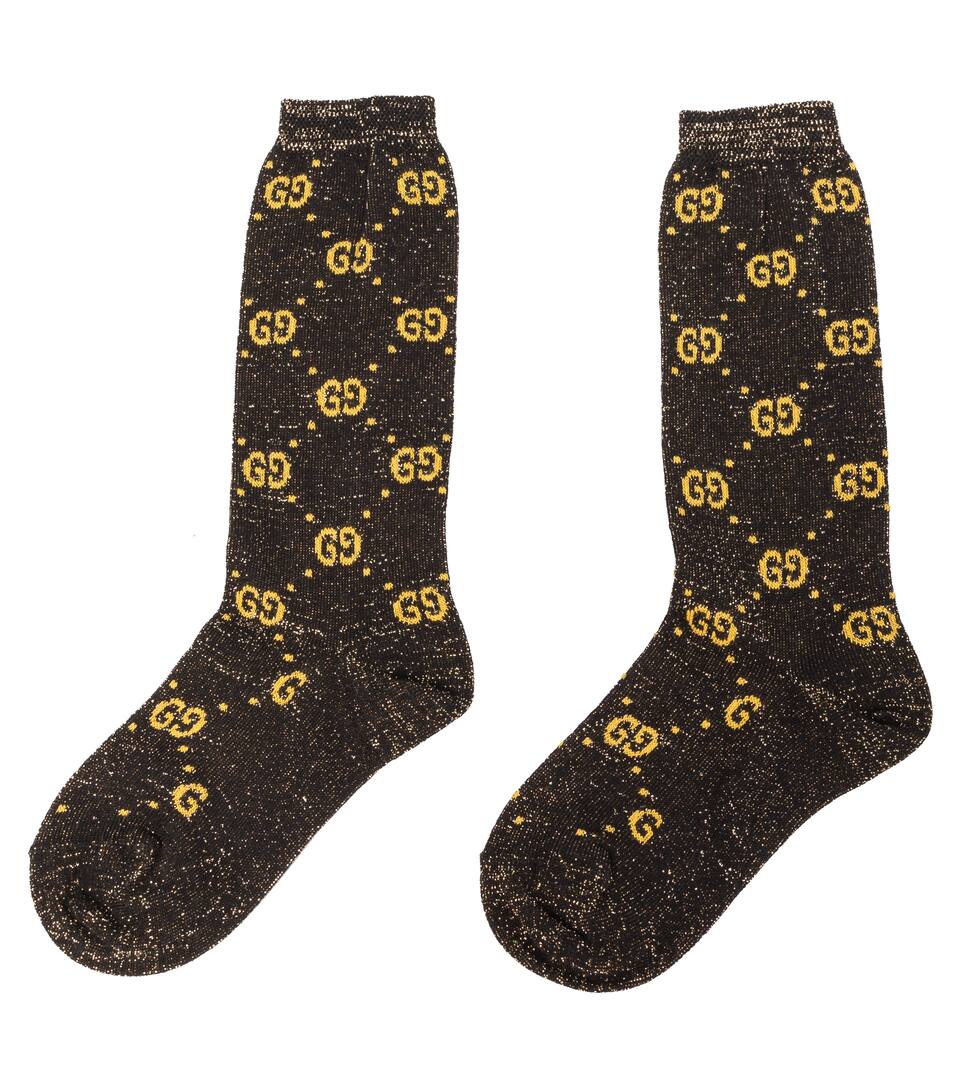 Gucci Kids GG lamé cottonblend socks Mytheresa