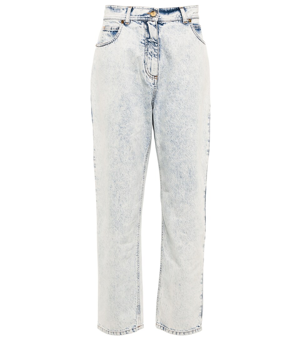 Balmain - Jeans boyfriend de tiro alto | Mytheresa