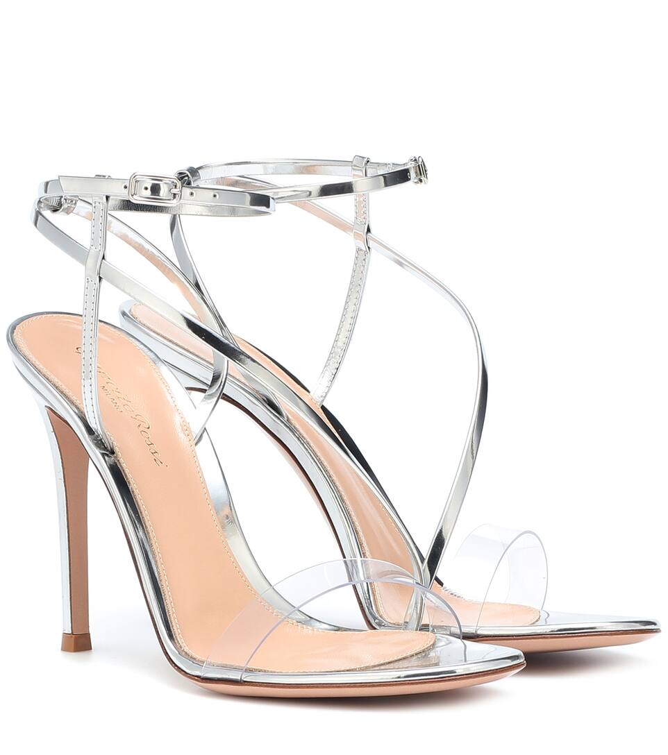 En Rossi Manhattan Cuir Métallisé Gianvito Pvc Et Sandales K13TclJF