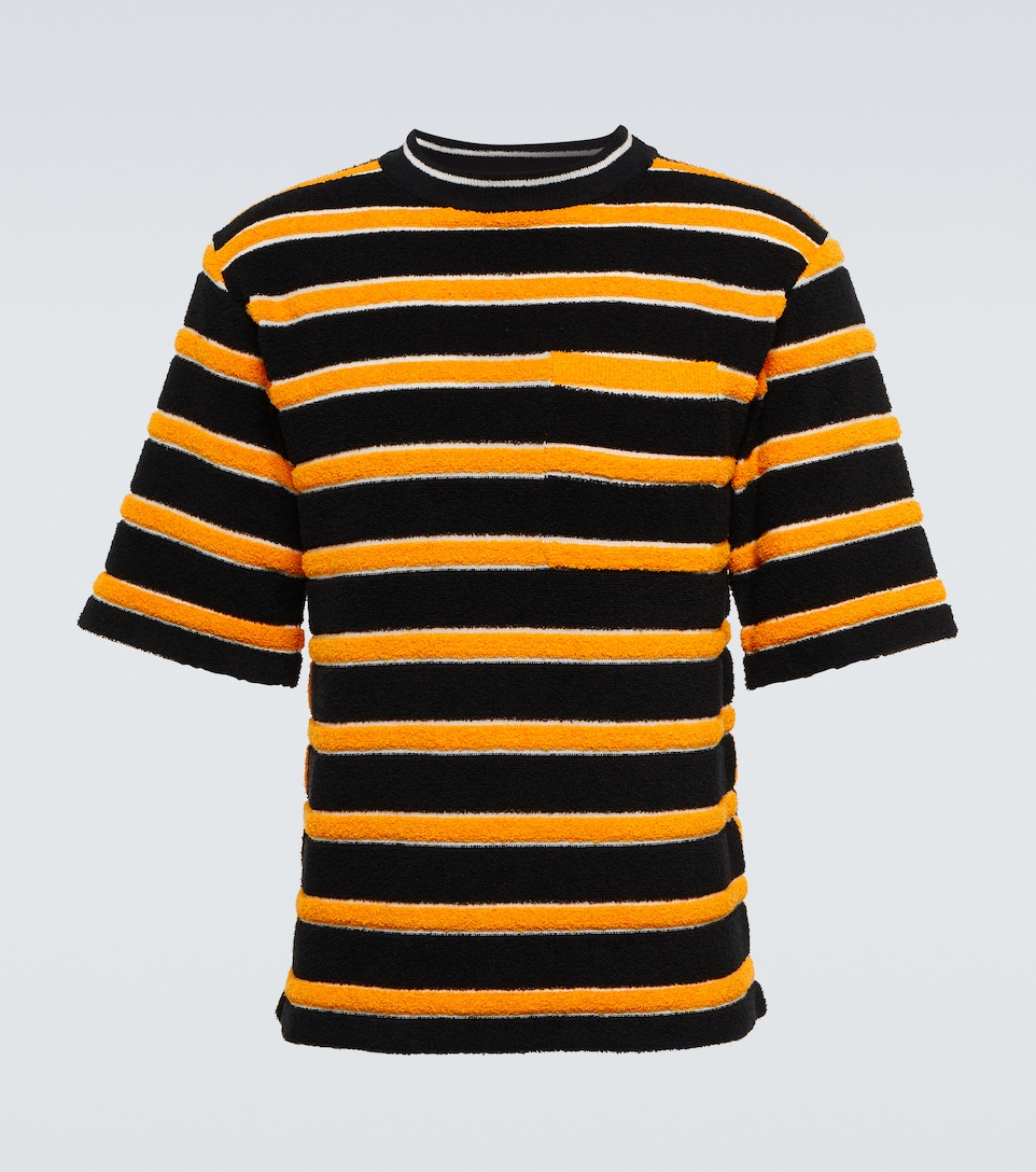 Marni - Striped cotton blend T-shirt 
