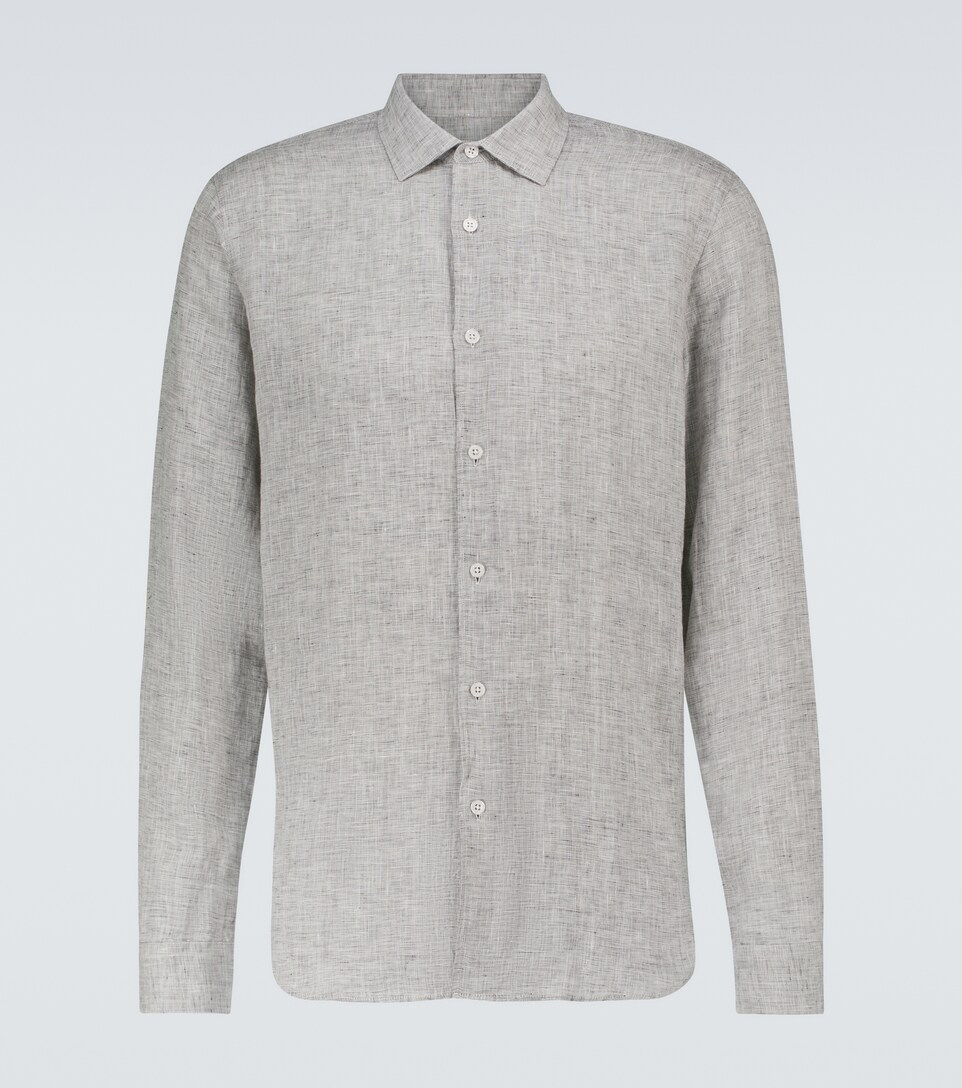 Giles linen long-sleeved shirt 