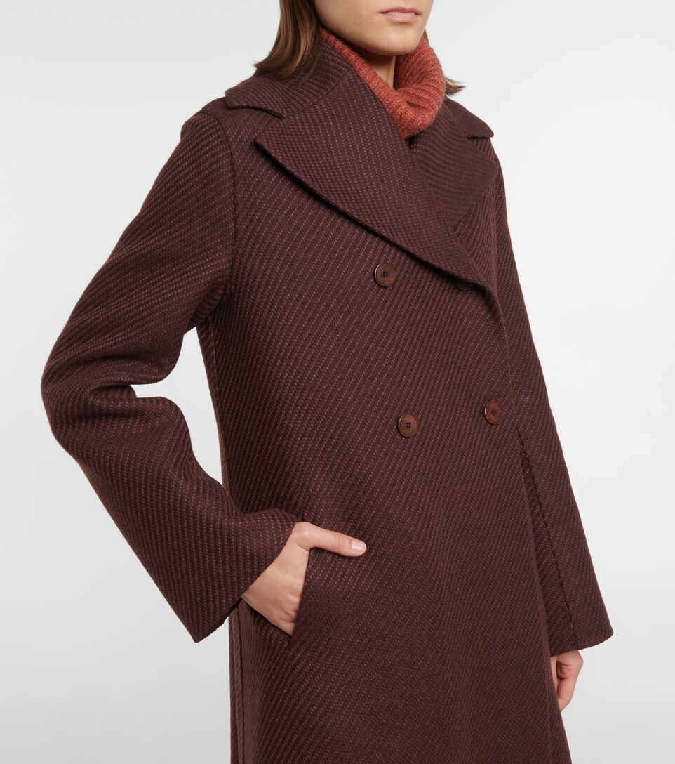 halogen double breasted boucle coat