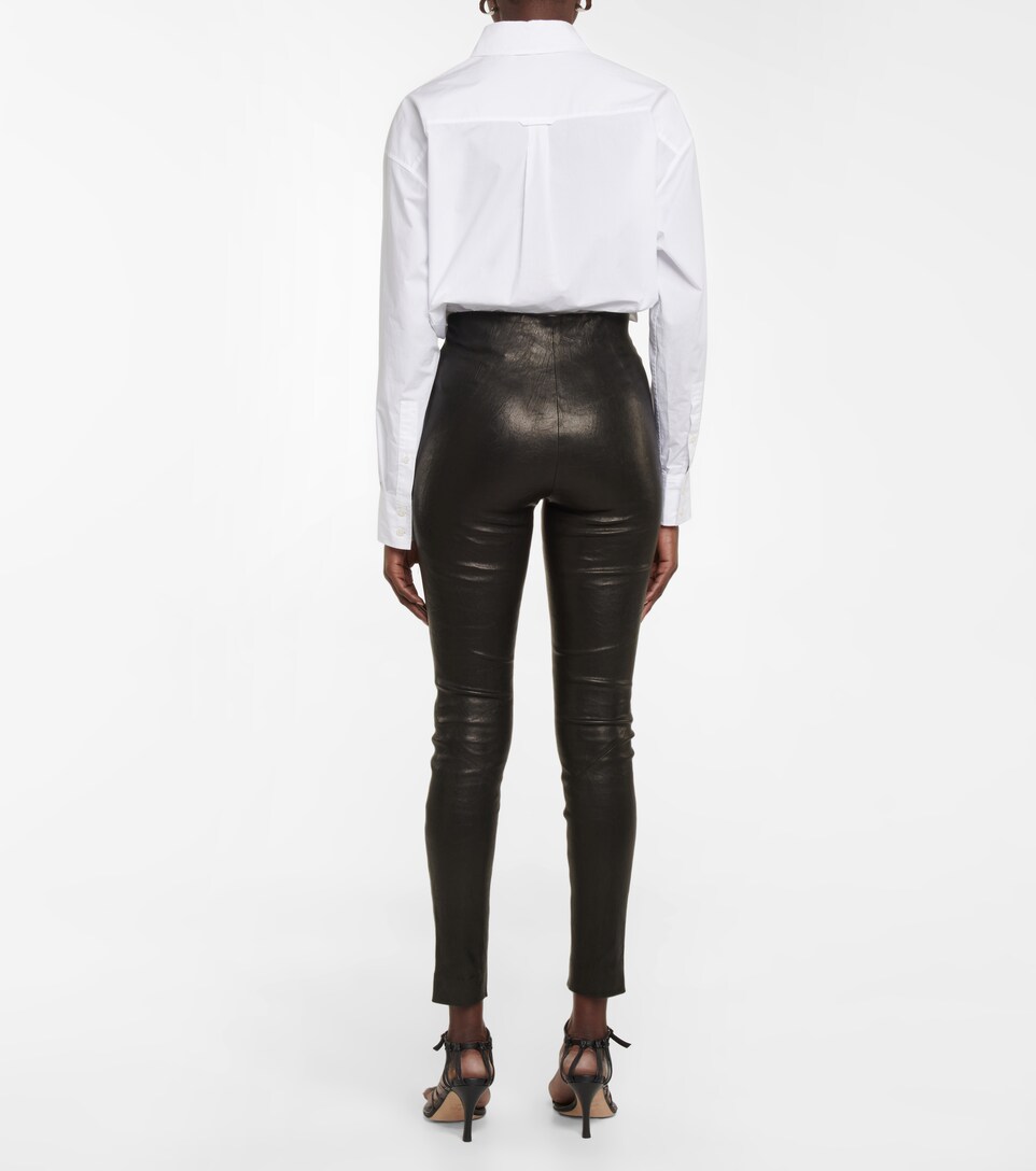 frame leather leggings