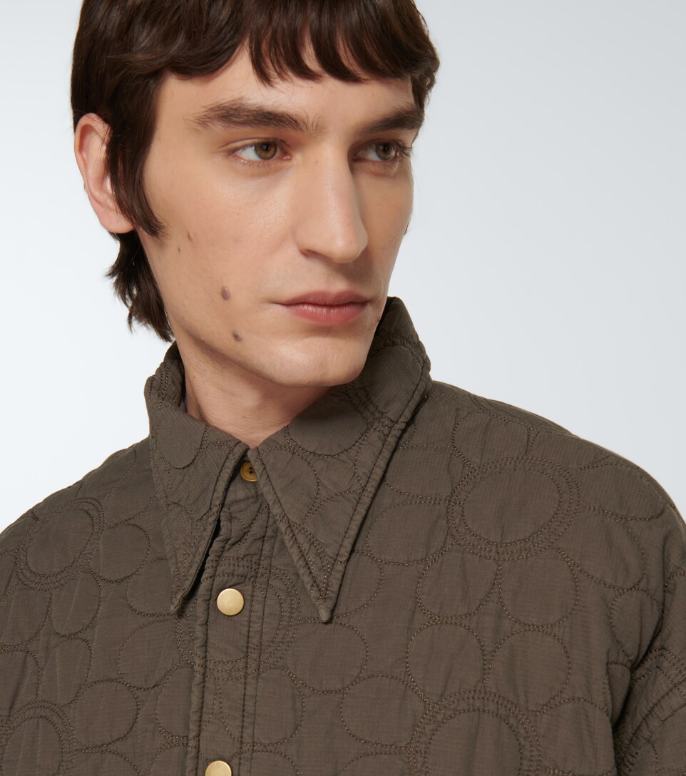 Acne Studios - Floral quilted overshirt 