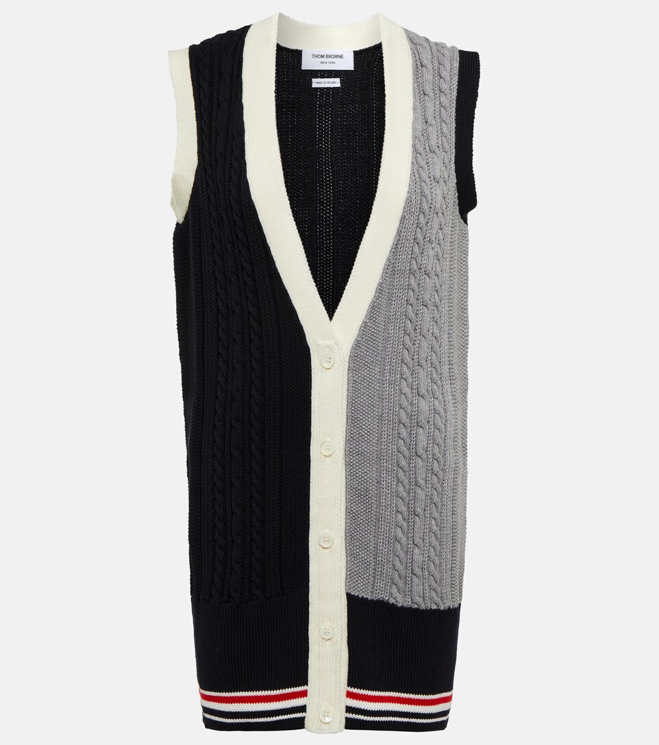 Thom Browne - Colorblocked wool sweater 