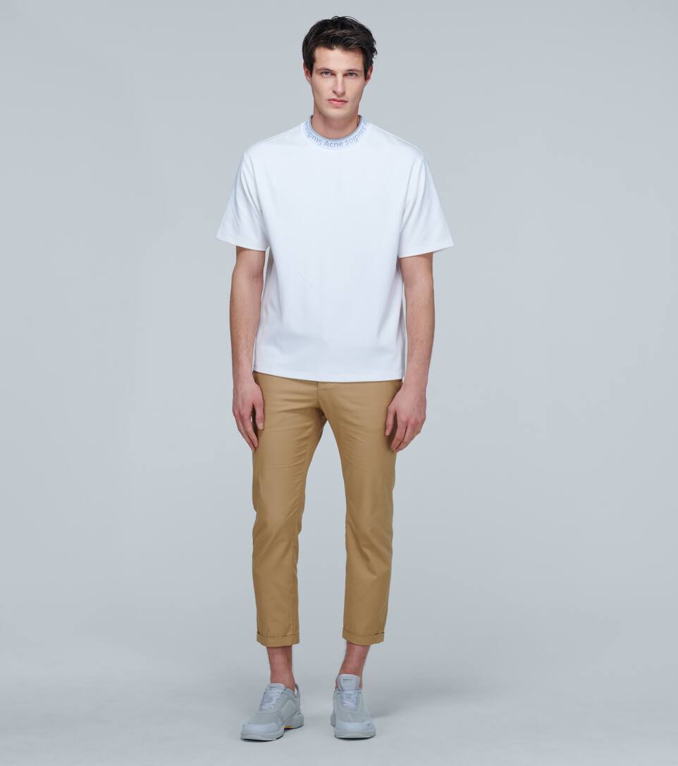 ACNE STUDIOS EXTORR LOGO RIBBED T-SHIRT,P00452912