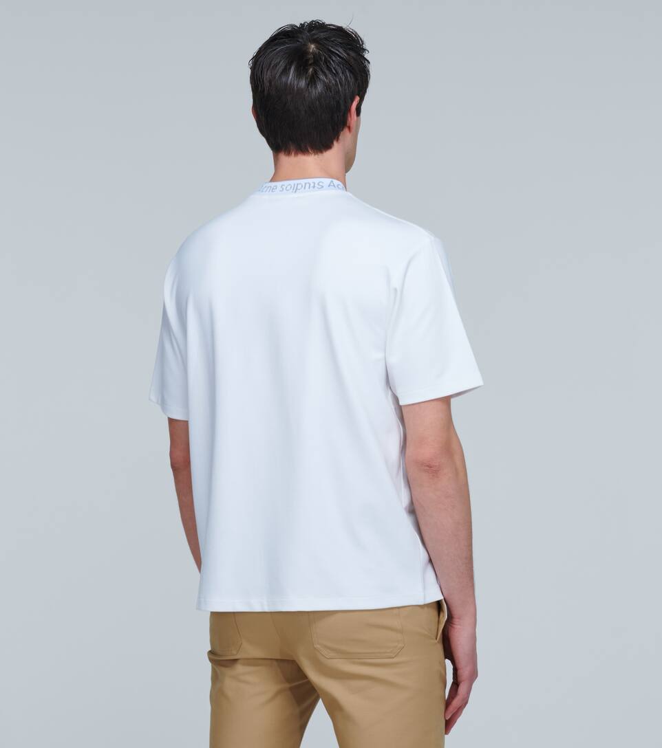 ACNE STUDIOS EXTORR LOGO RIBBED T-SHIRT,P00452912