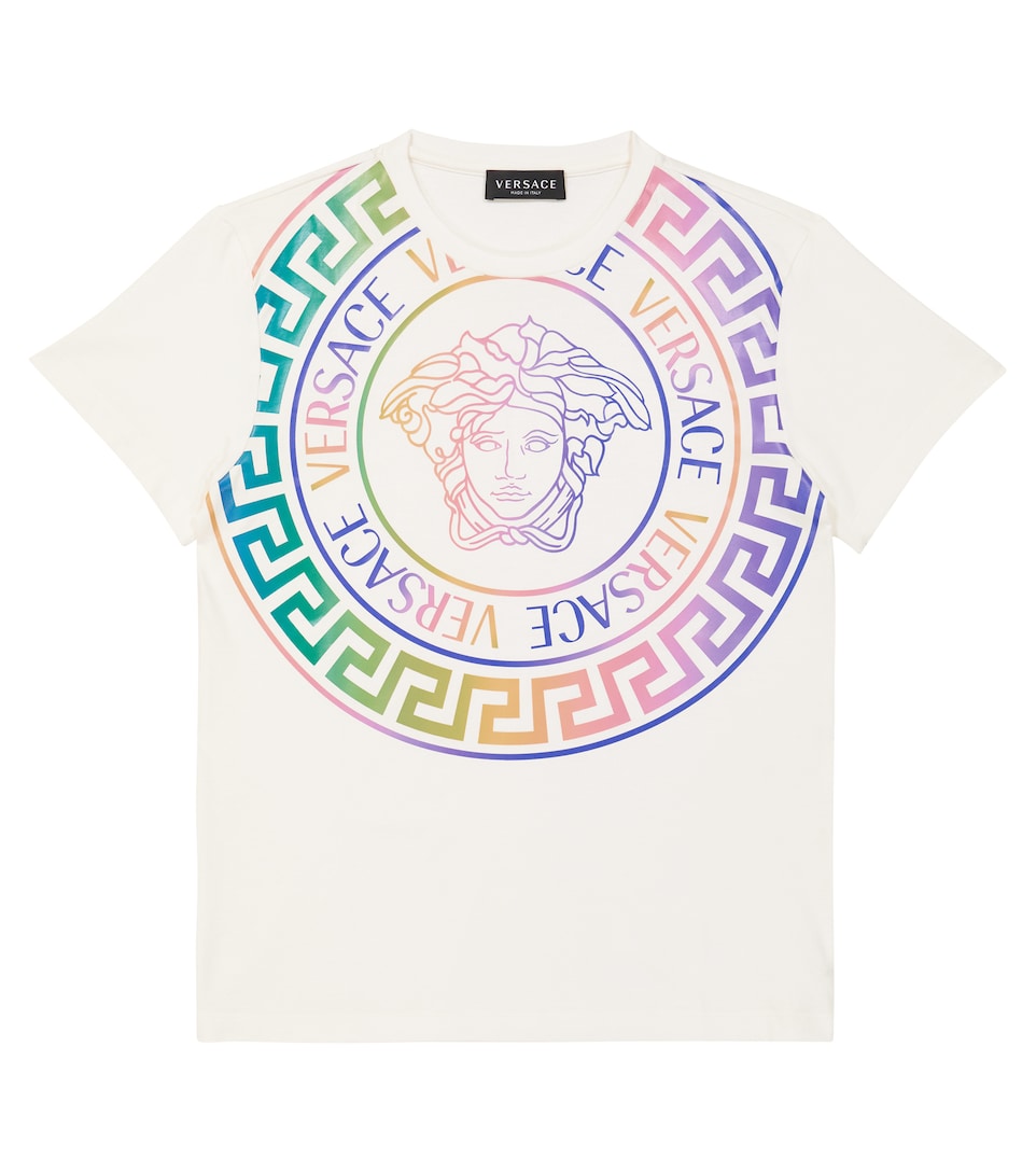 Versace Kids - Greca Neon logo cotton T 