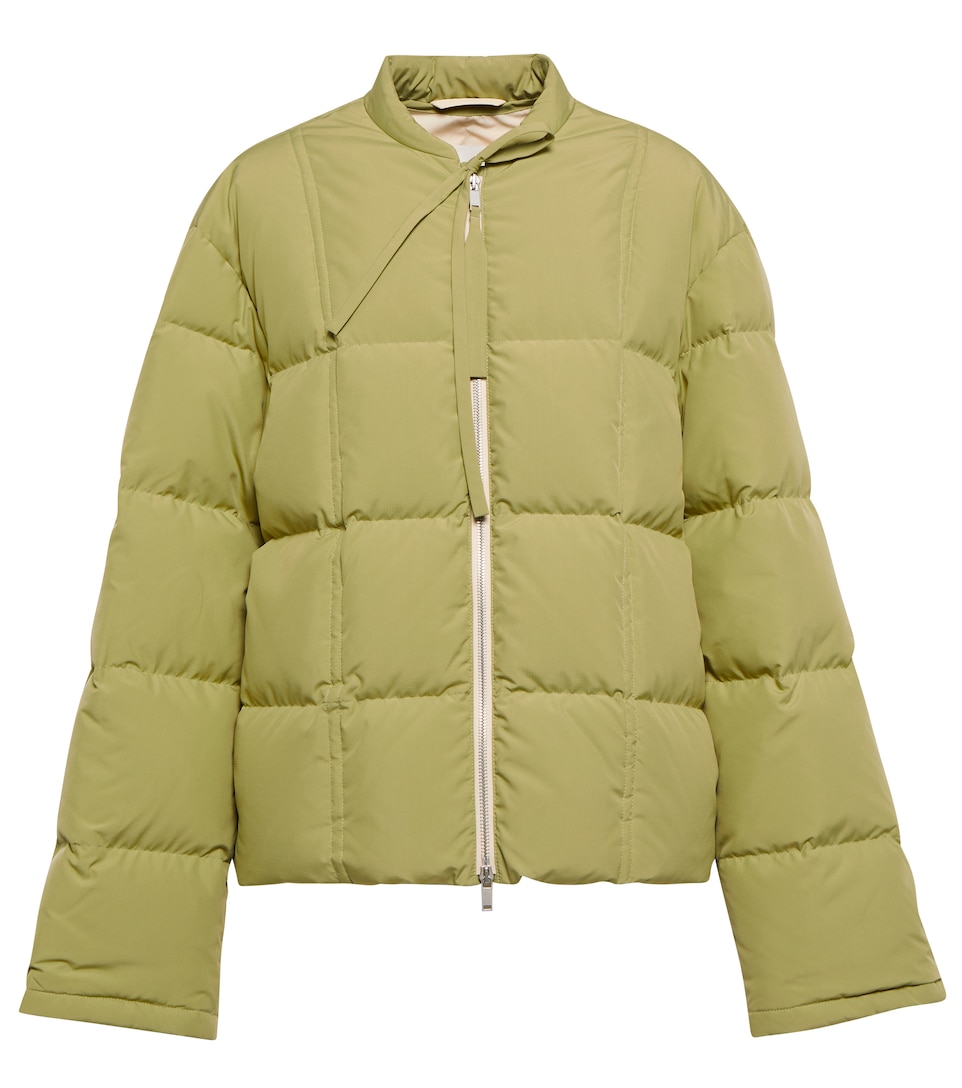 Jil Sander, Padded Down Jacket, Women, Green, XL, Jackets, Materialmix