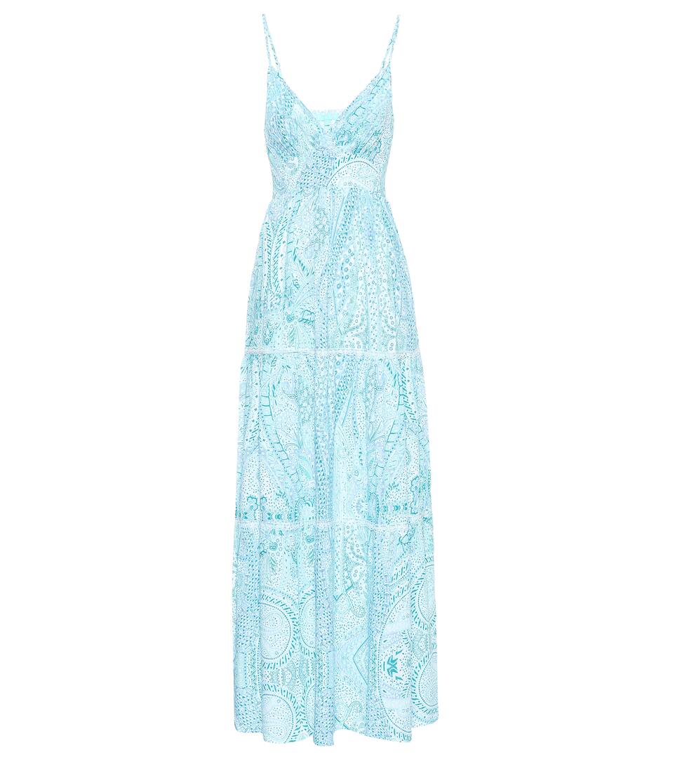 Longue Melissa Odabash Imprimée Robe Jamie WHYD29EI