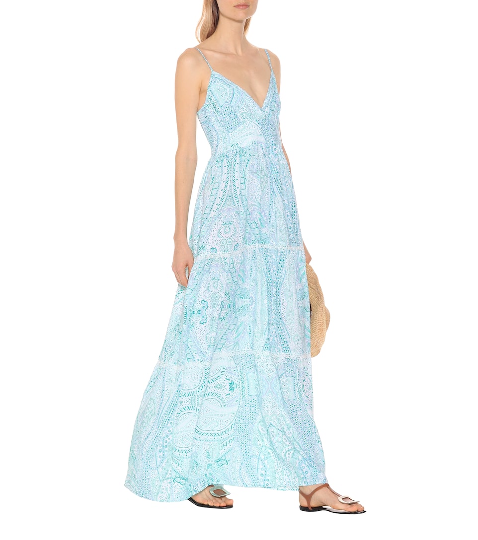 Longue Melissa Odabash Imprimée Robe Jamie WHYD29EI