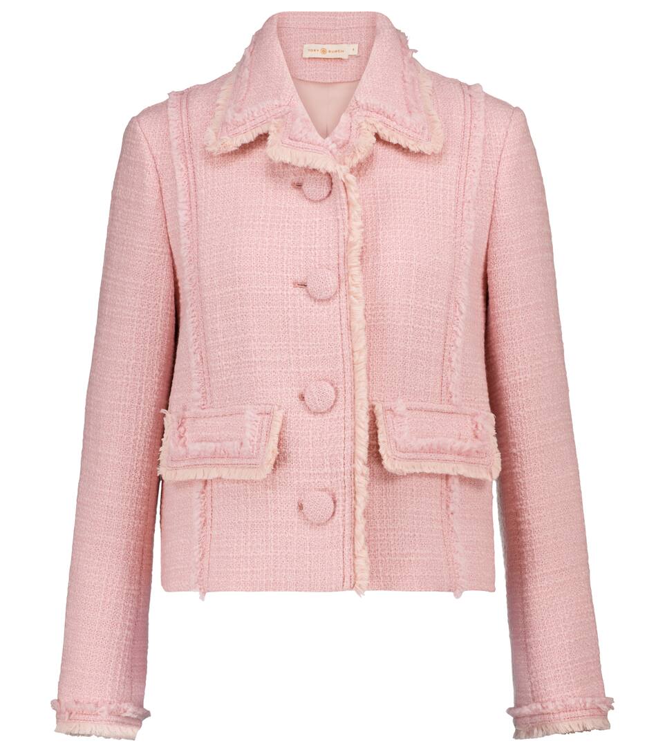 tory burch tweed cardigan