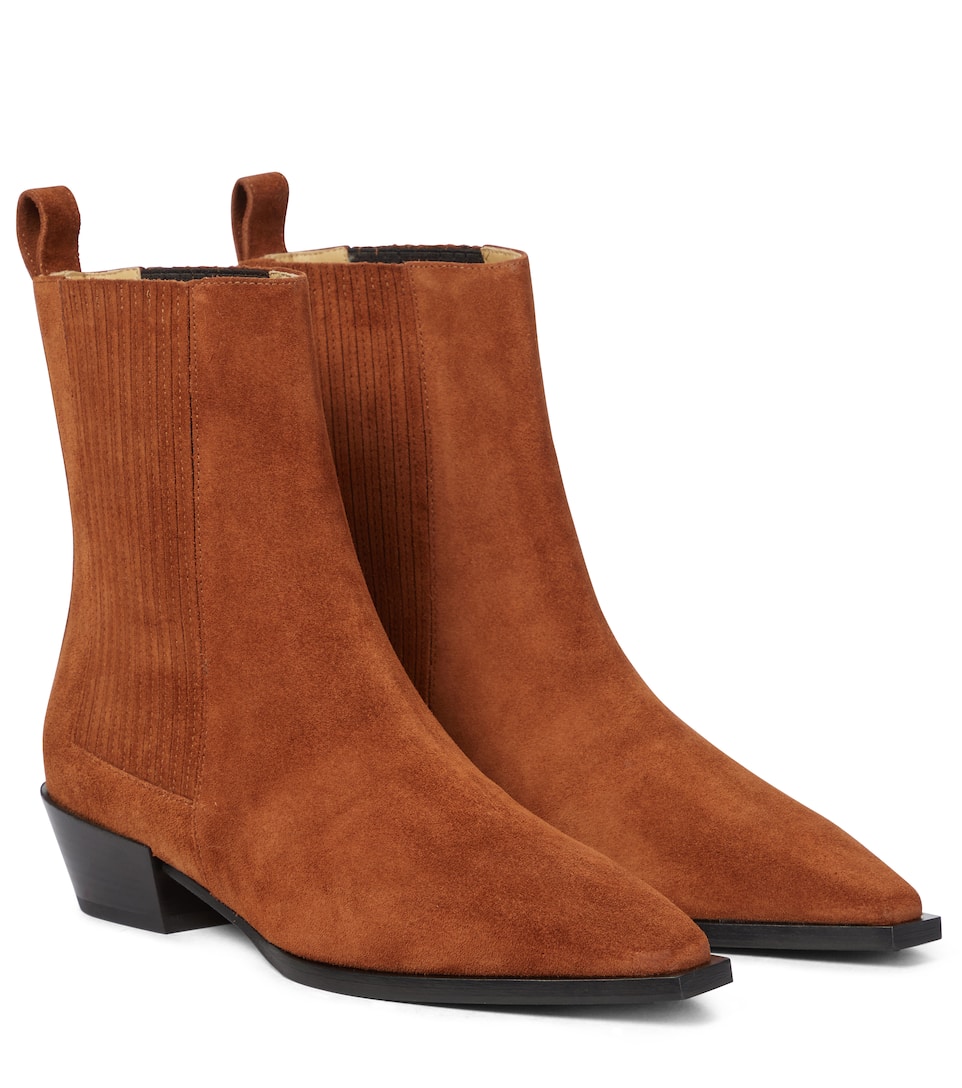 Aeyde Belinda Suede Ankle Boots Mytheresa