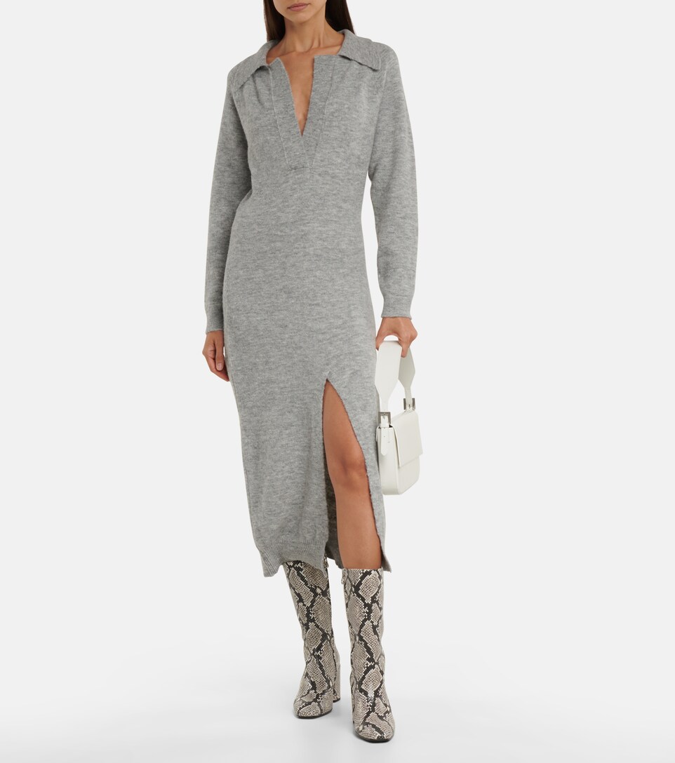 Nanushka - Flora knit midi dress 