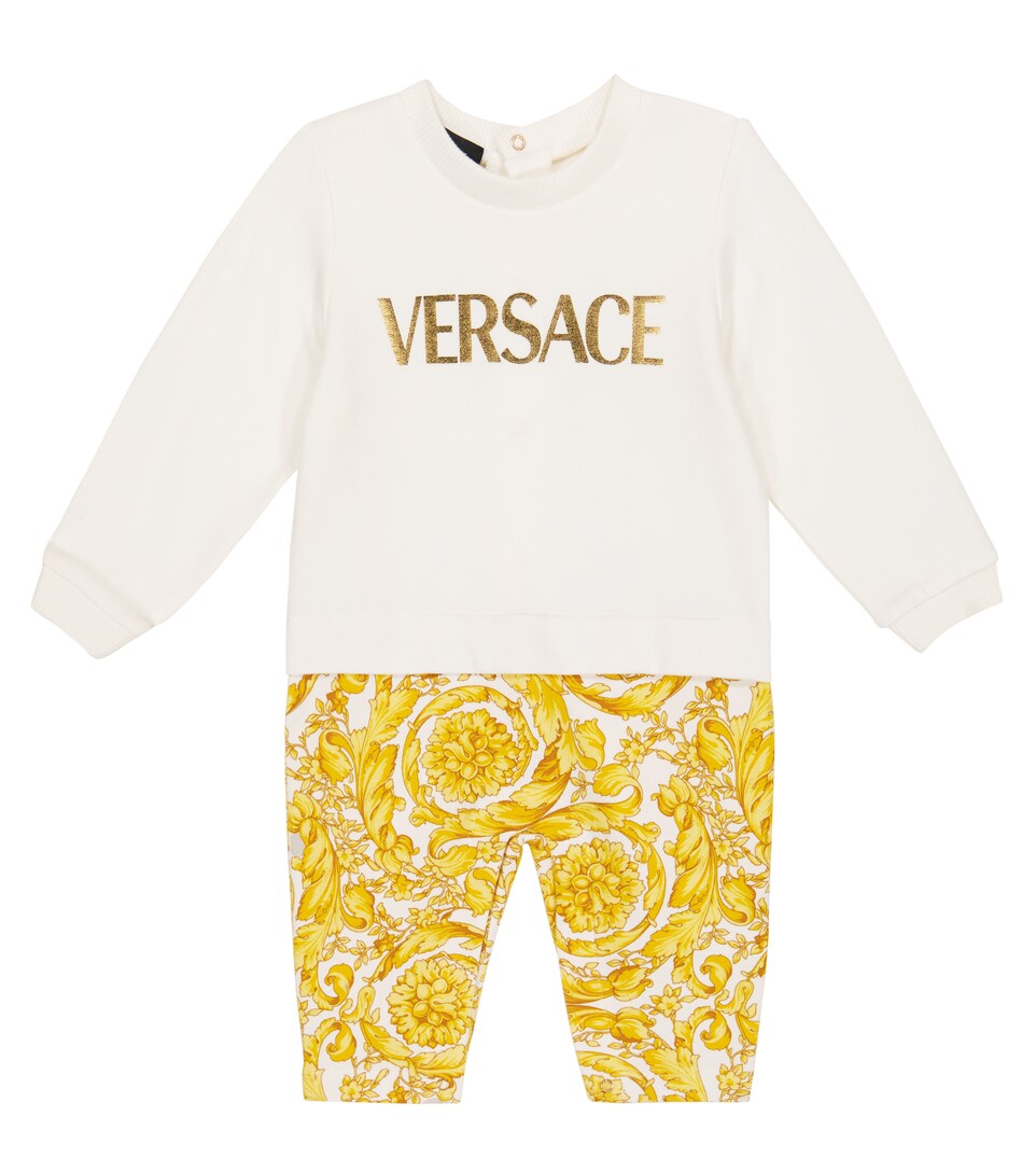 Versace Kids - Bebé - pelele de algodón elástico | Mytheresa