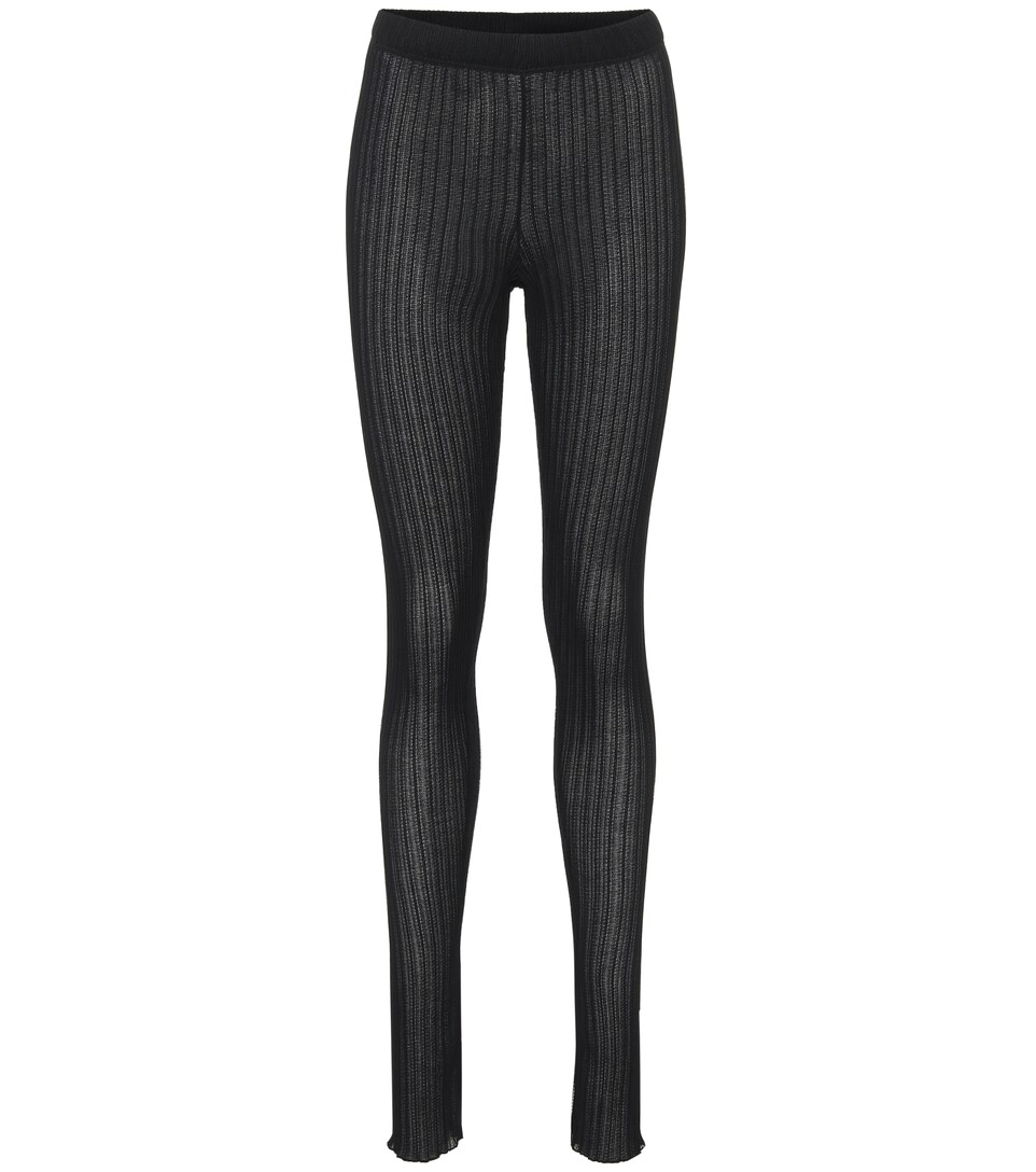 Jil Sander - Ribbed-knit leggings 