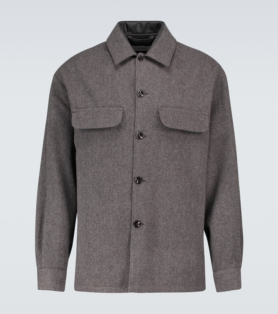 Lemaire Boxy wool tweed overshirt Mytheresa