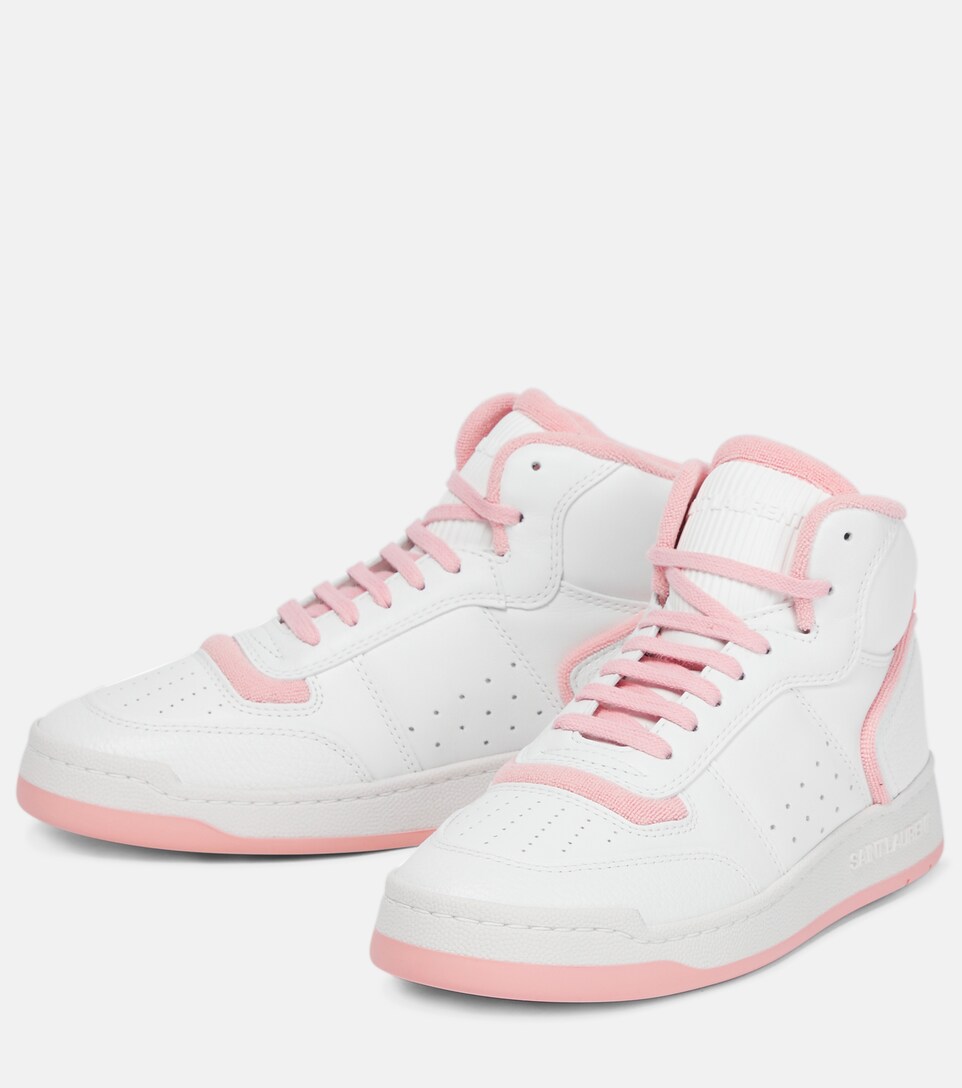 Saint Laurent - Zapatillas altas SL80 de piel | Mytheresa