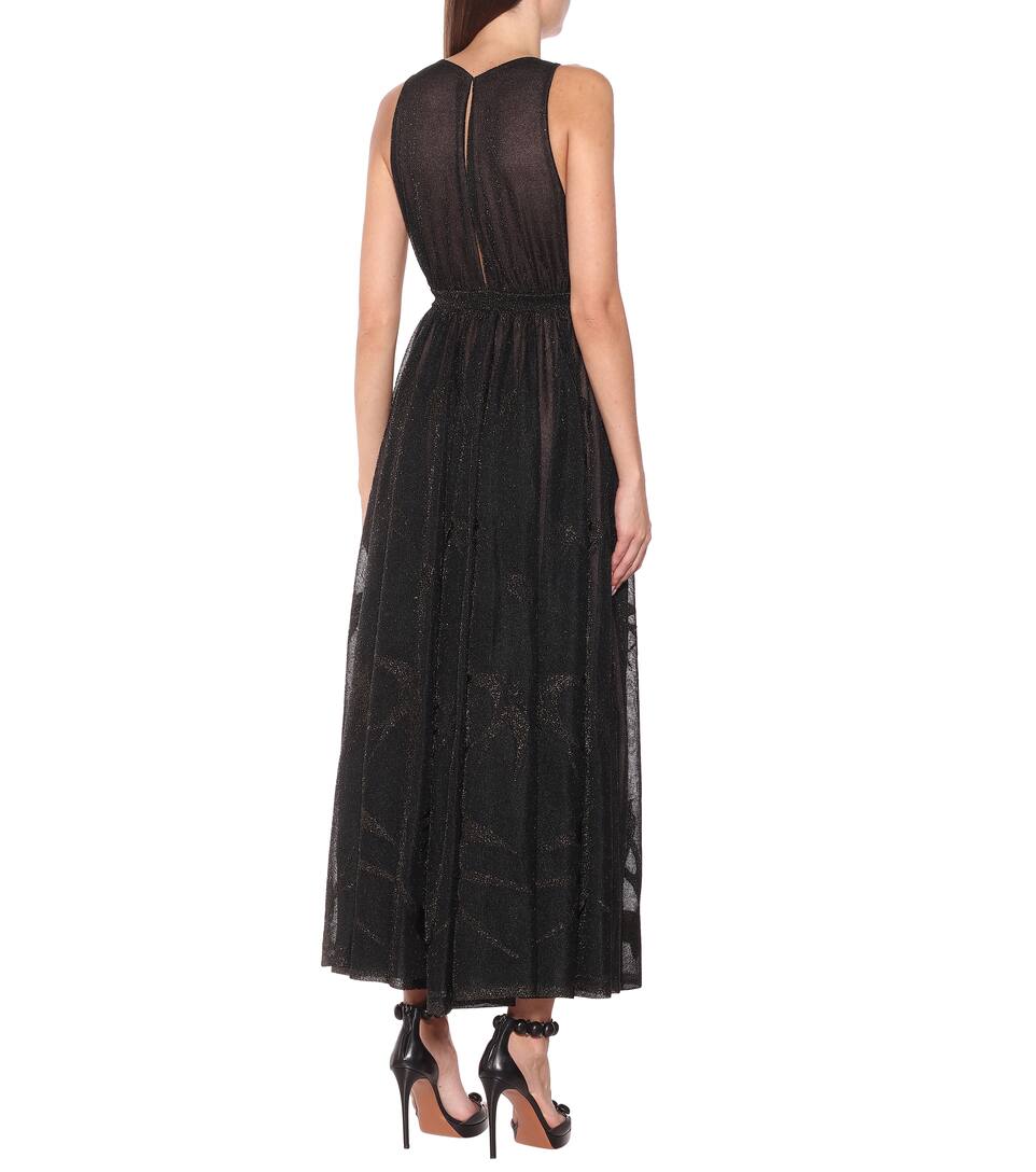 lame maxi dress