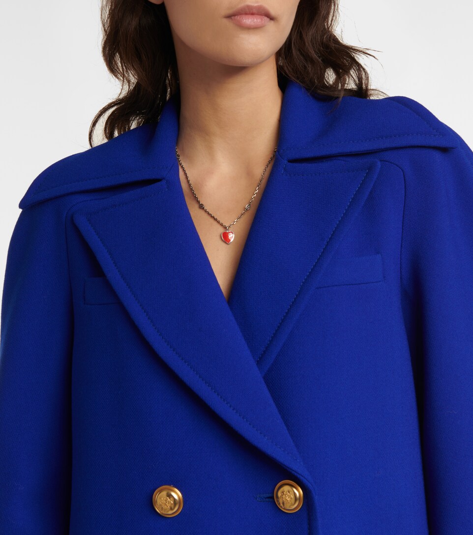 cobalt blue peacoat