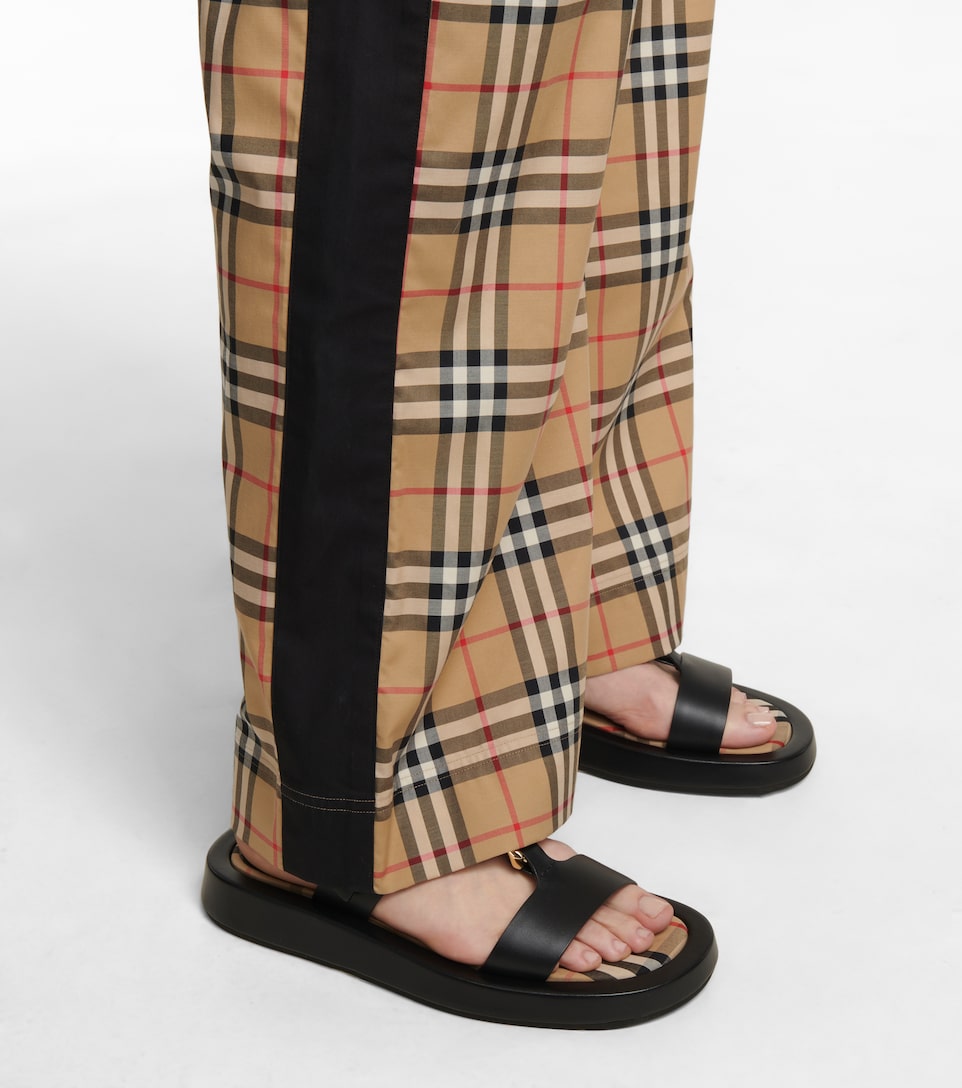 Pantalones Anchos De Algodón | Burberry - Mytheresa