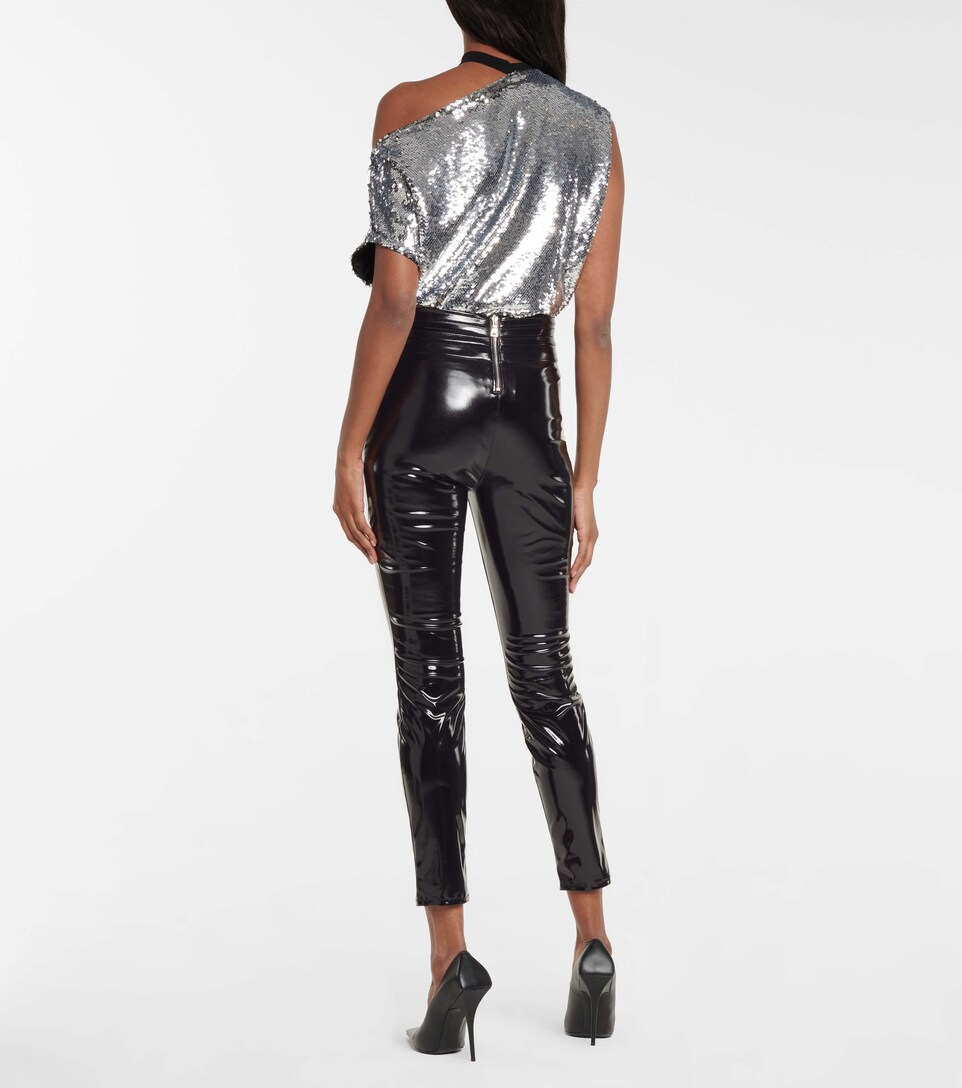 Rta - Kyle high-rise skinny latex pants 