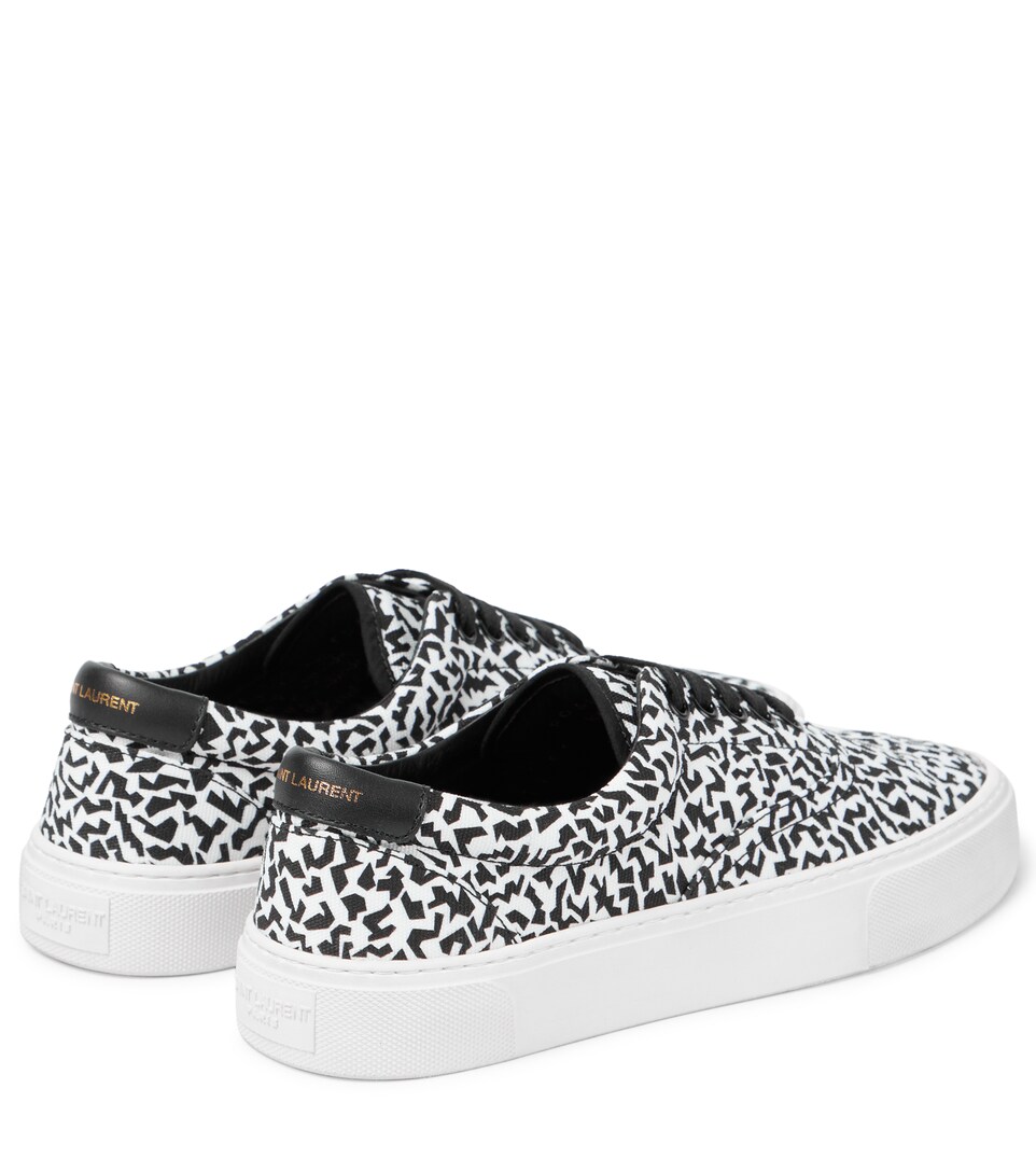 print canvas sneakers