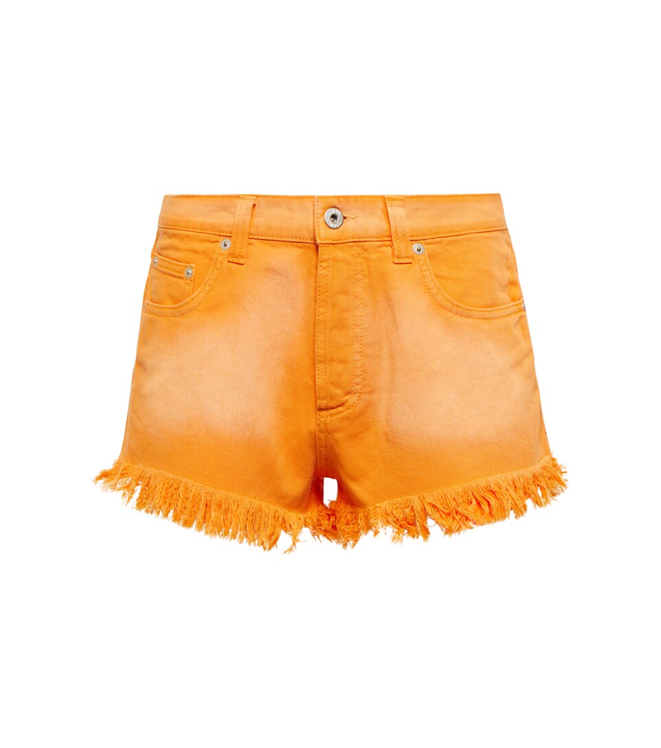 Paula's Ibiza high-rise denim shorts 