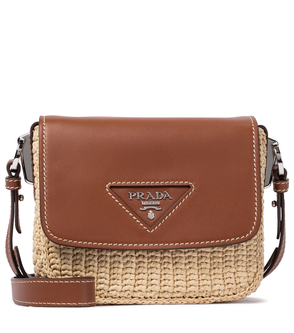 sac raphia et cuir