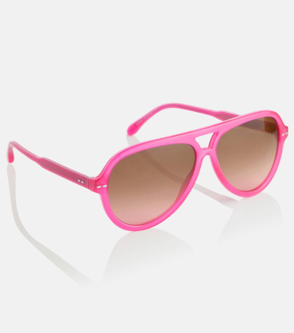 Pink aviator shades clearance