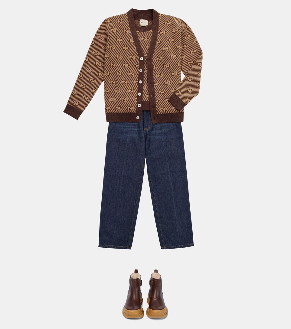 children's gg wool cardigan